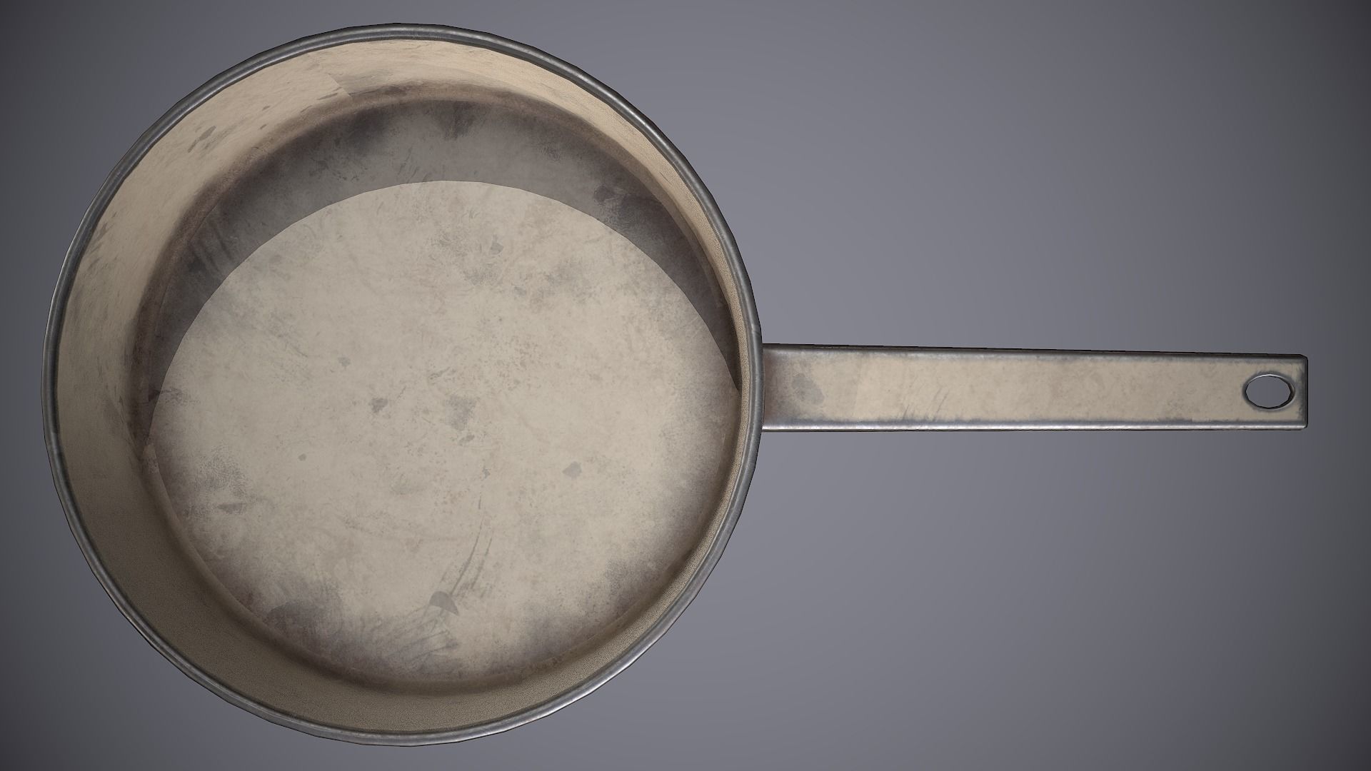 Dipper metal bucket Low-poly 3D model_5