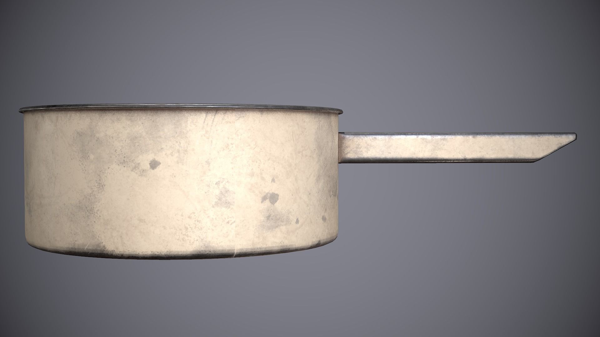 Dipper metal bucket Low-poly 3D model_3