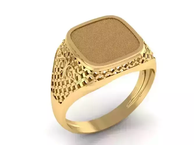 male signet with filigree