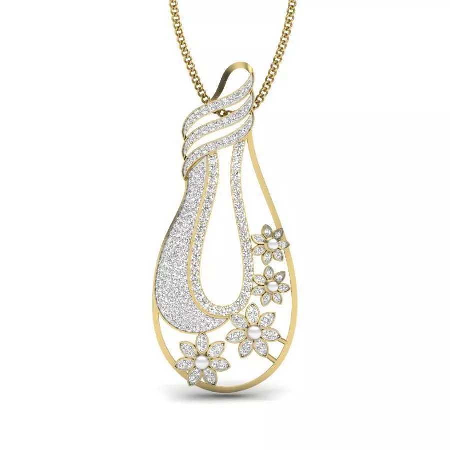 Women pendant 3dm detail 3D print model 3D print model_0