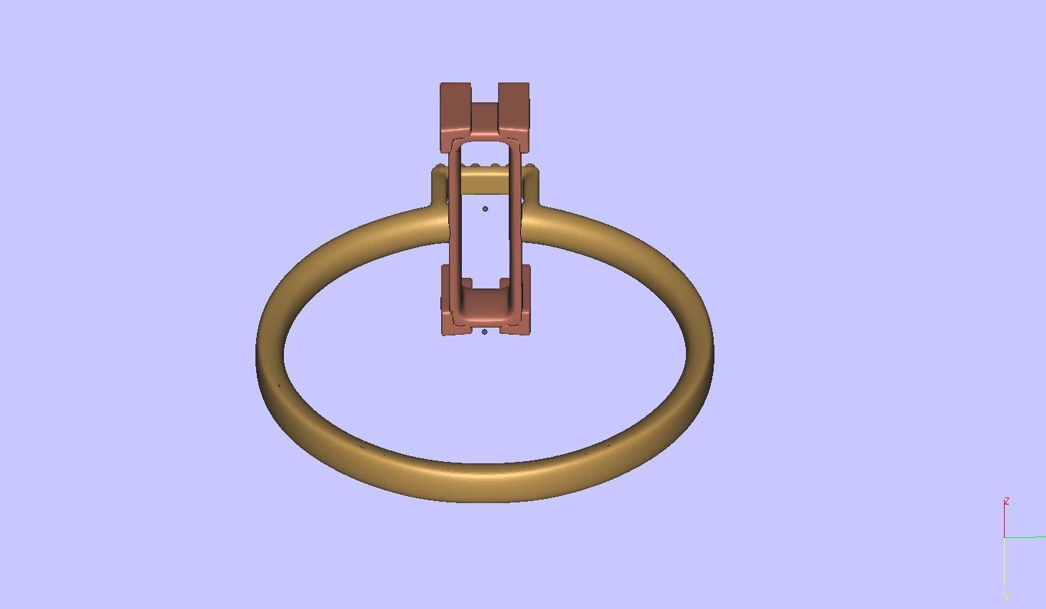 Unique Tourmaline Ring 3D print model_11