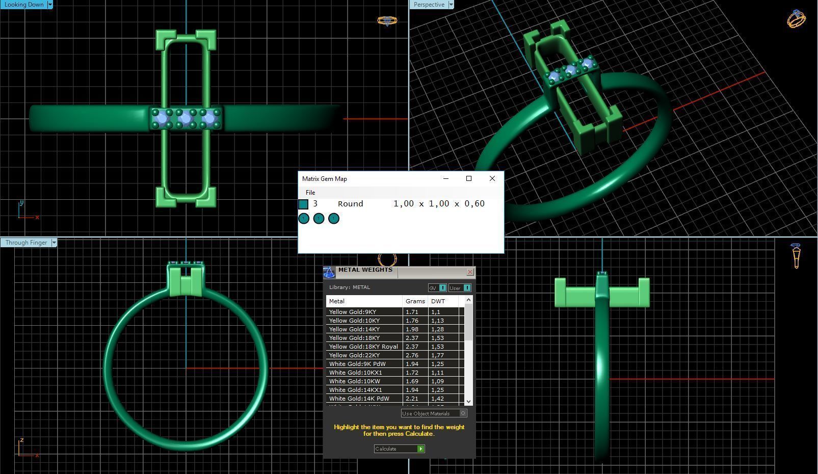 Unique Tourmaline Ring 3D print model_5