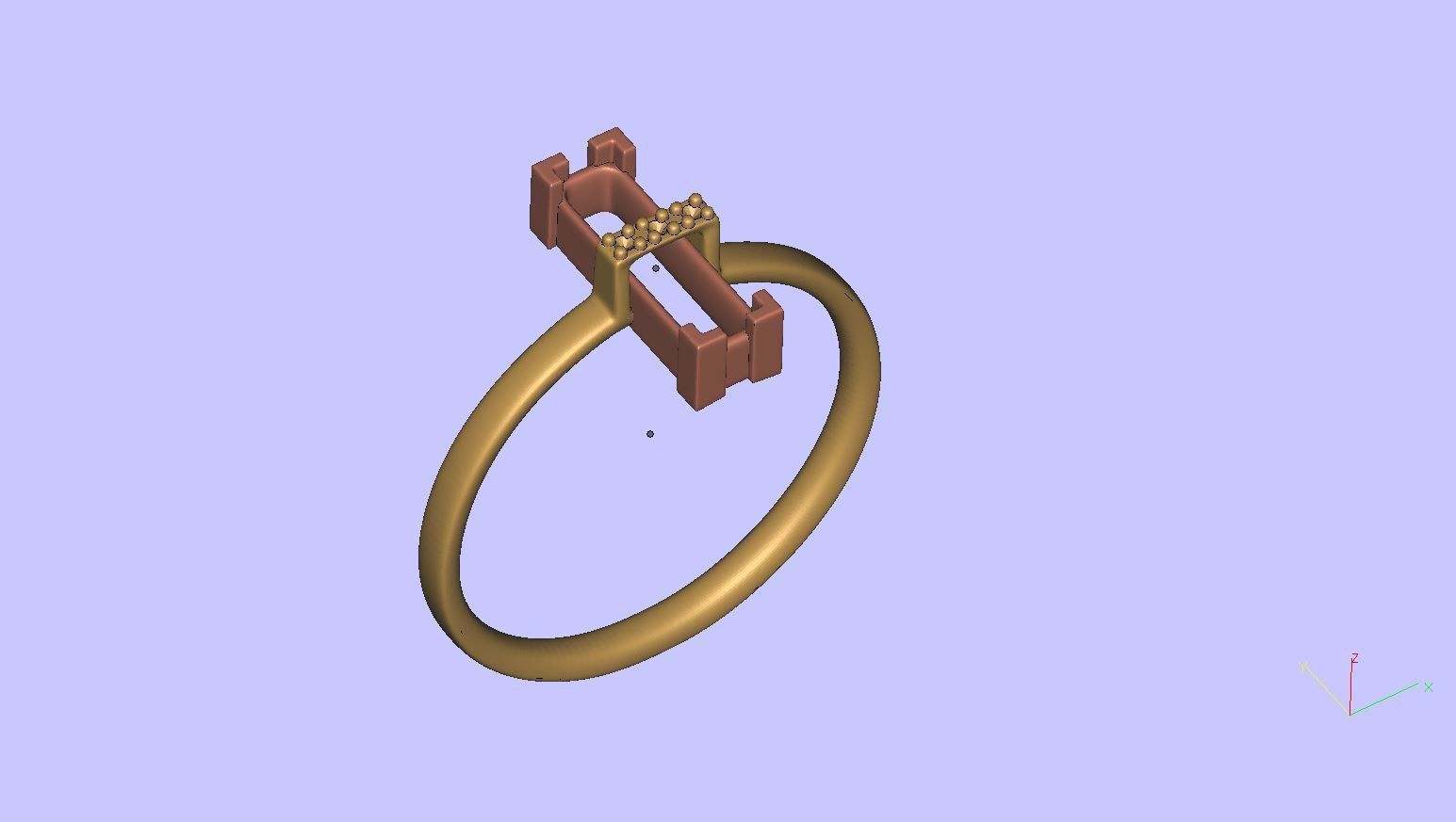 Unique Tourmaline Ring 3D print model_9