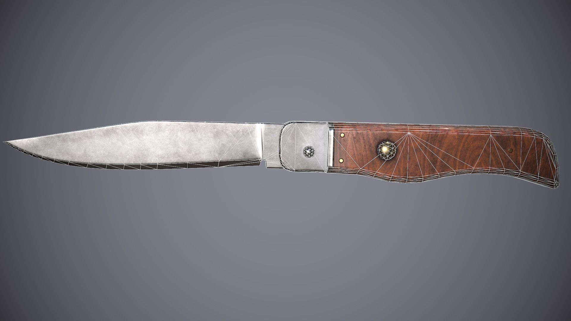 Knife Small Low-poly 3D model_6