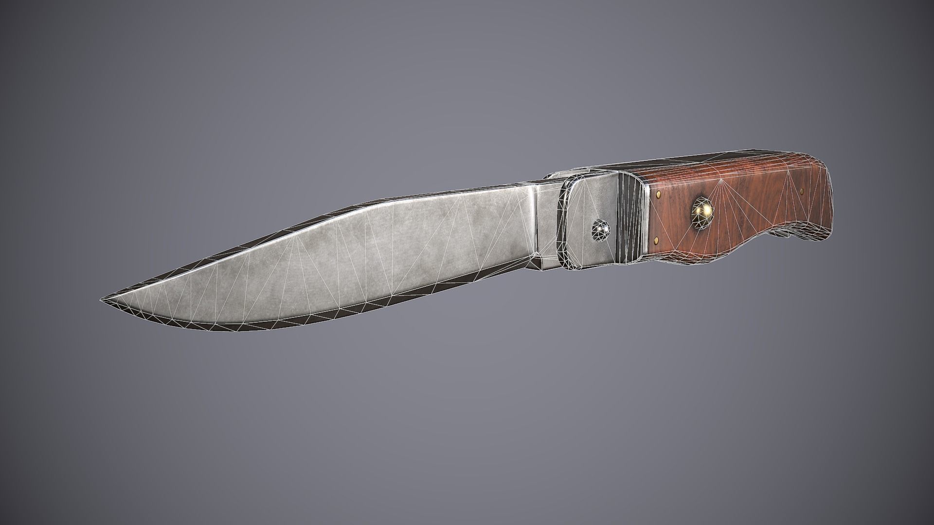 Knife Small Low-poly 3D model_8