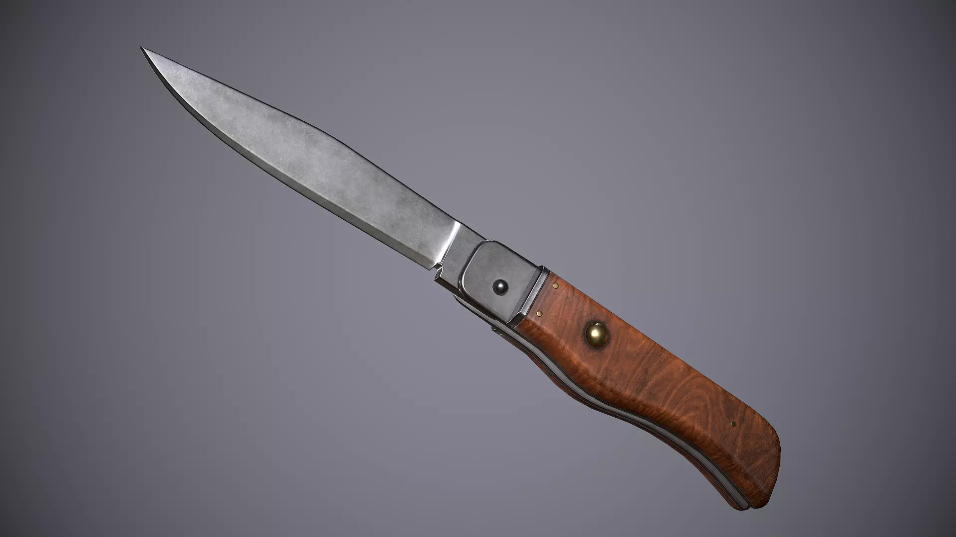 Knife Small Low-poly 3D model_0