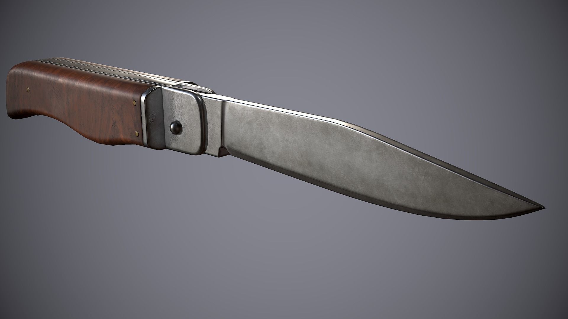 Knife Small Low-poly 3D model_15