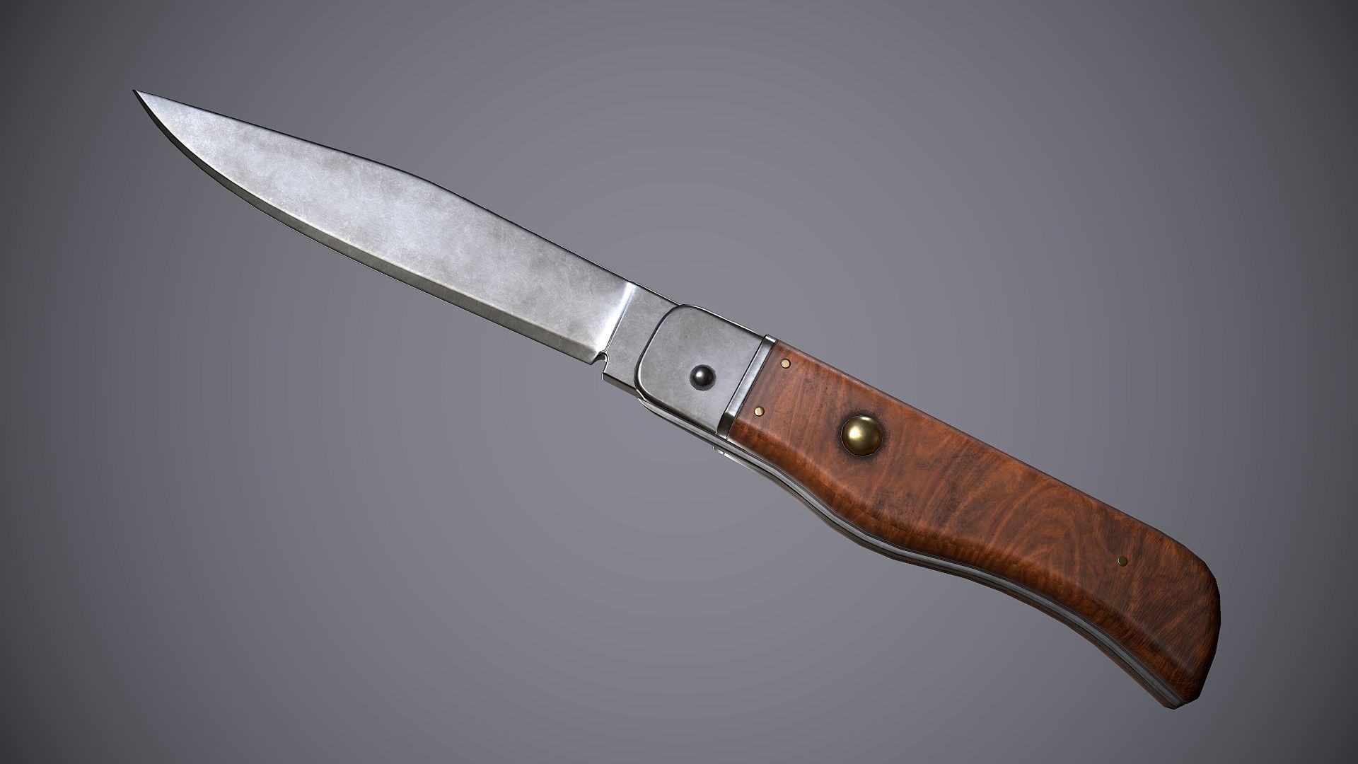 Knife Small Low-poly 3D model_3
