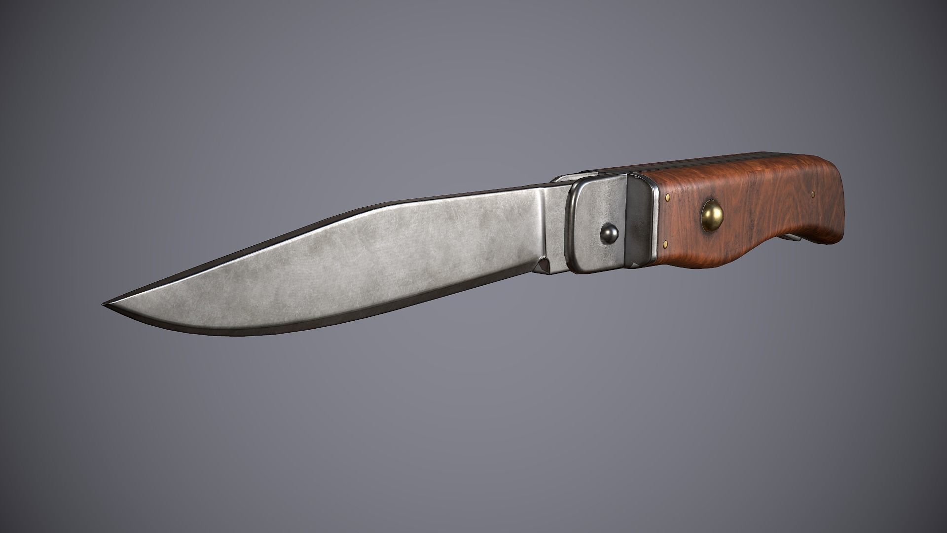 Knife Small Low-poly 3D model_7