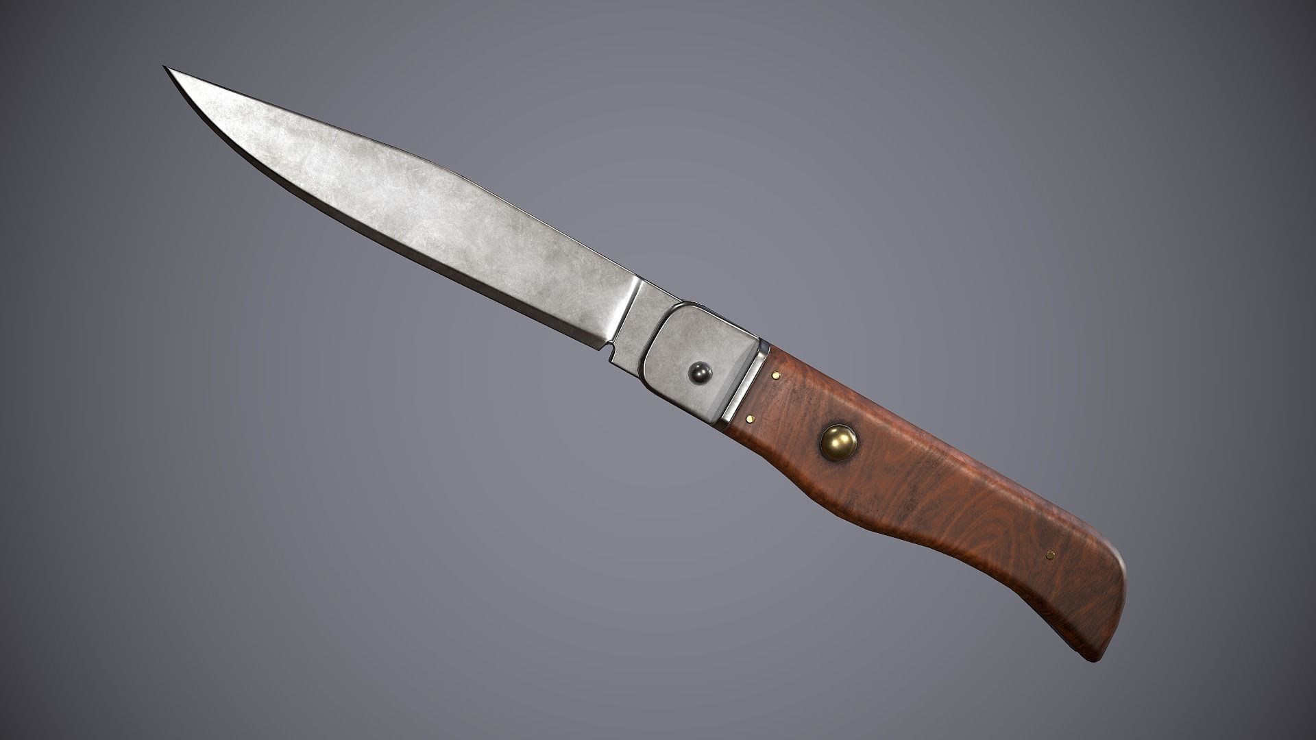 Knife Small Low-poly 3D model_1
