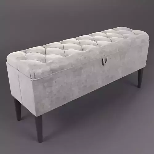 Long classic ottoman gray 