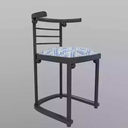 728 Chair Josef Hoffmann Cafe Fledermaus 3D model