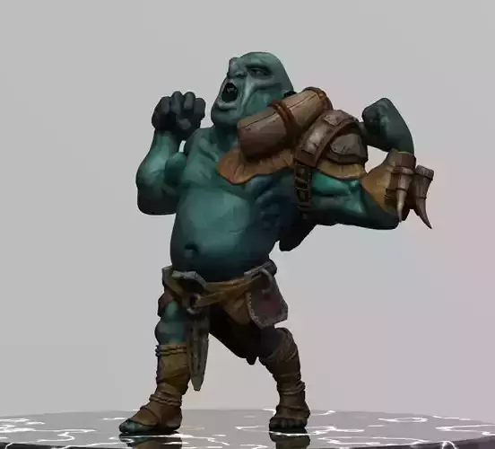 Orc Warrior Low-poly 3D model