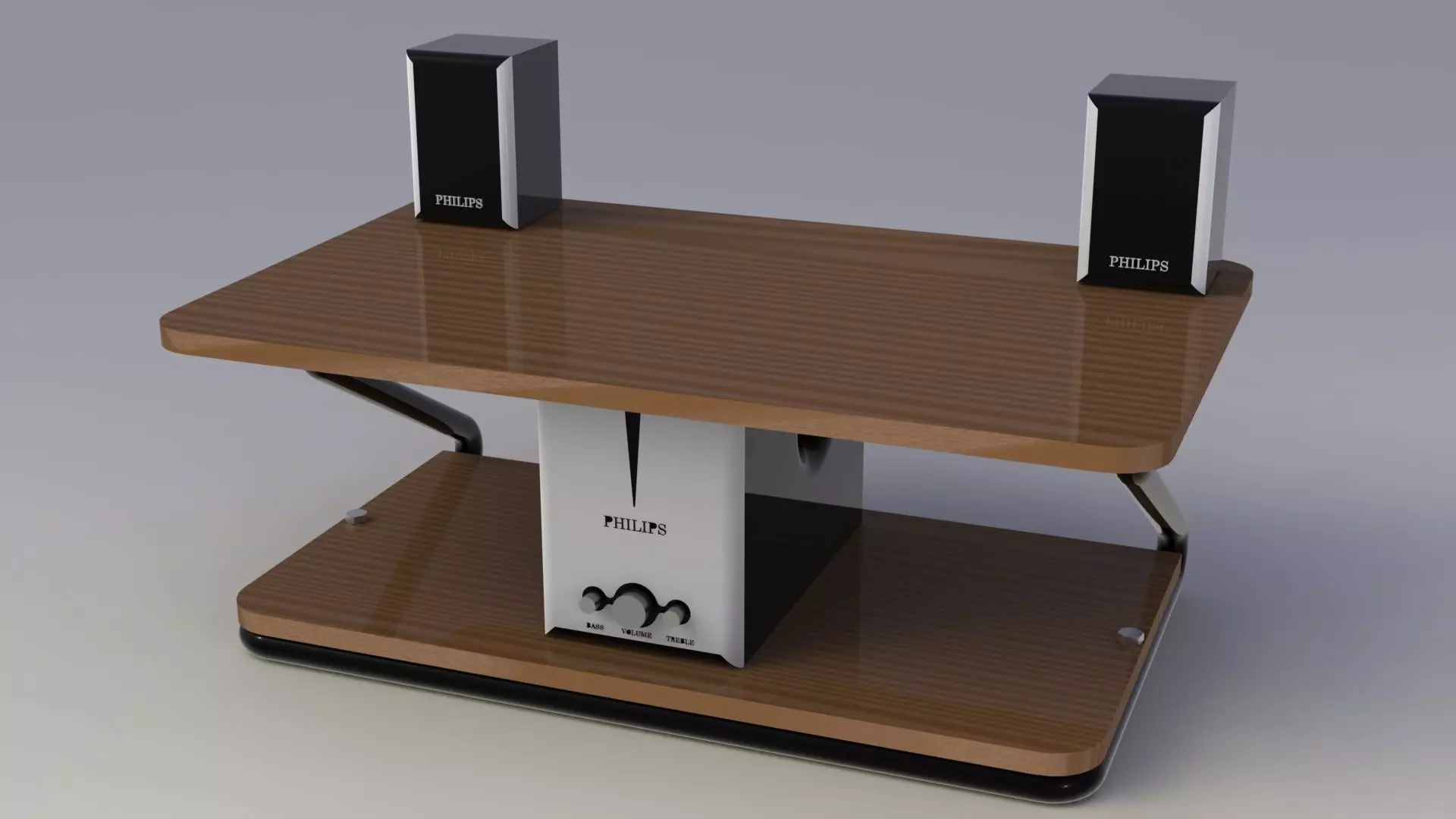 Computer Table 3D model_0