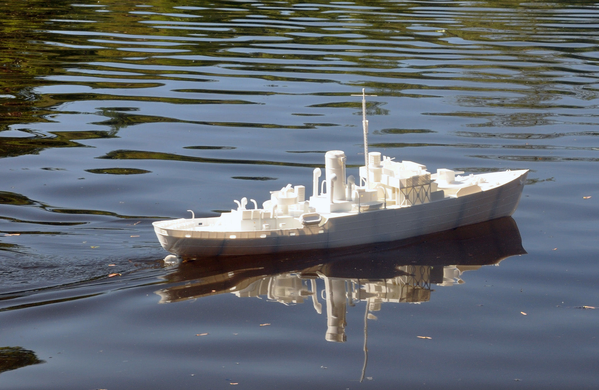 1 48 Flower Class Corvette RC Model Ship 3D print model_5