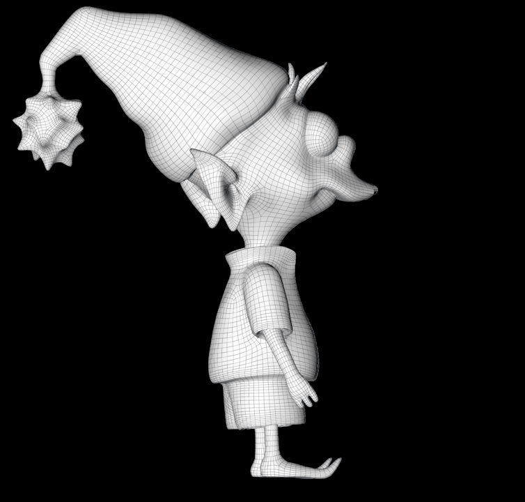 Cartoon Elfo mini-figure 3D print model_10