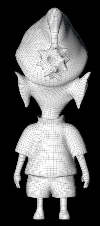 Cartoon Elfo mini-figure 3D print model_7