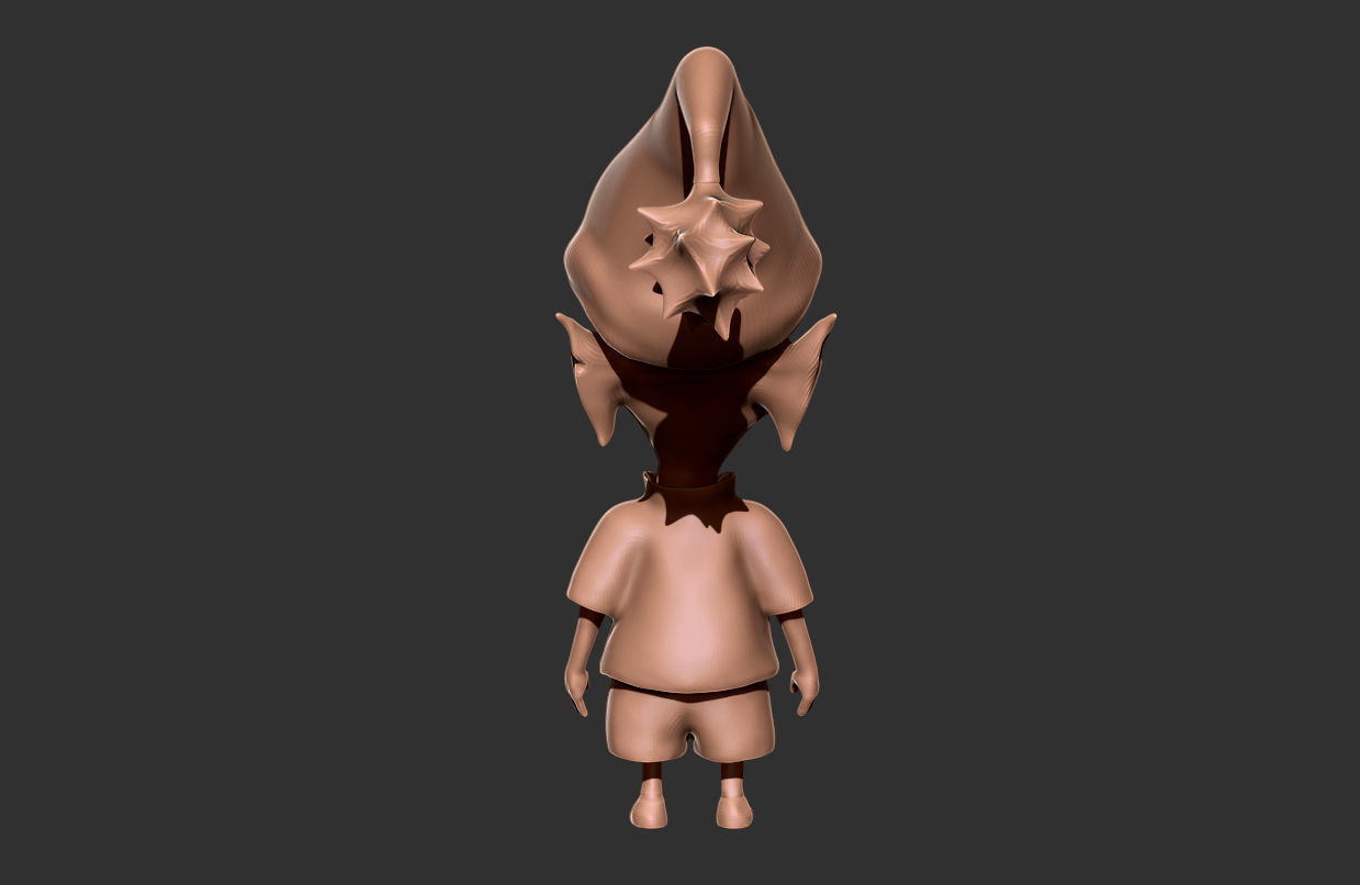 Cartoon Elfo mini-figure 3D print model_2