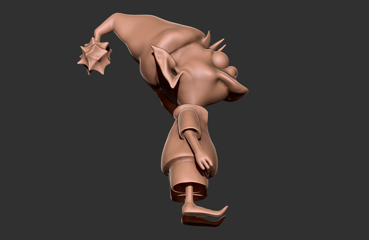 Cartoon Elfo mini-figure 3D print model_6