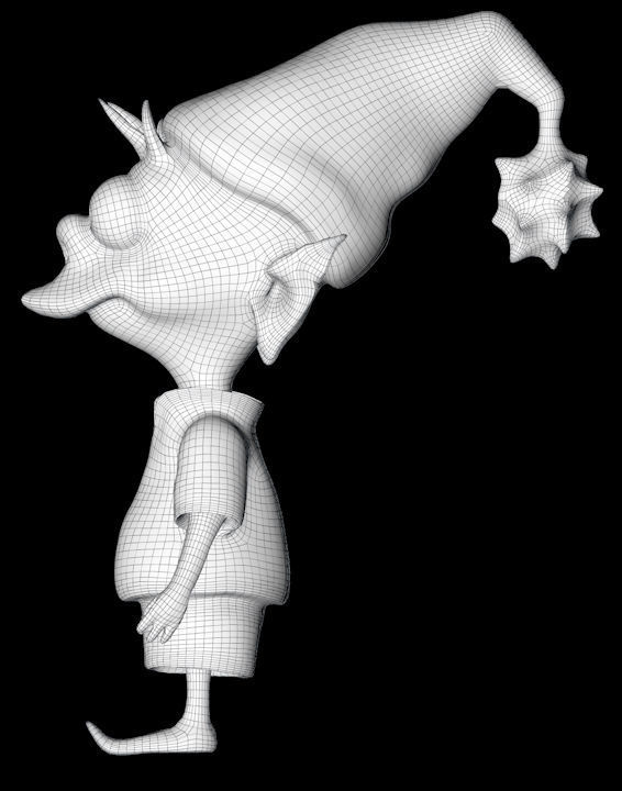 Cartoon Elfo mini-figure 3D print model_8