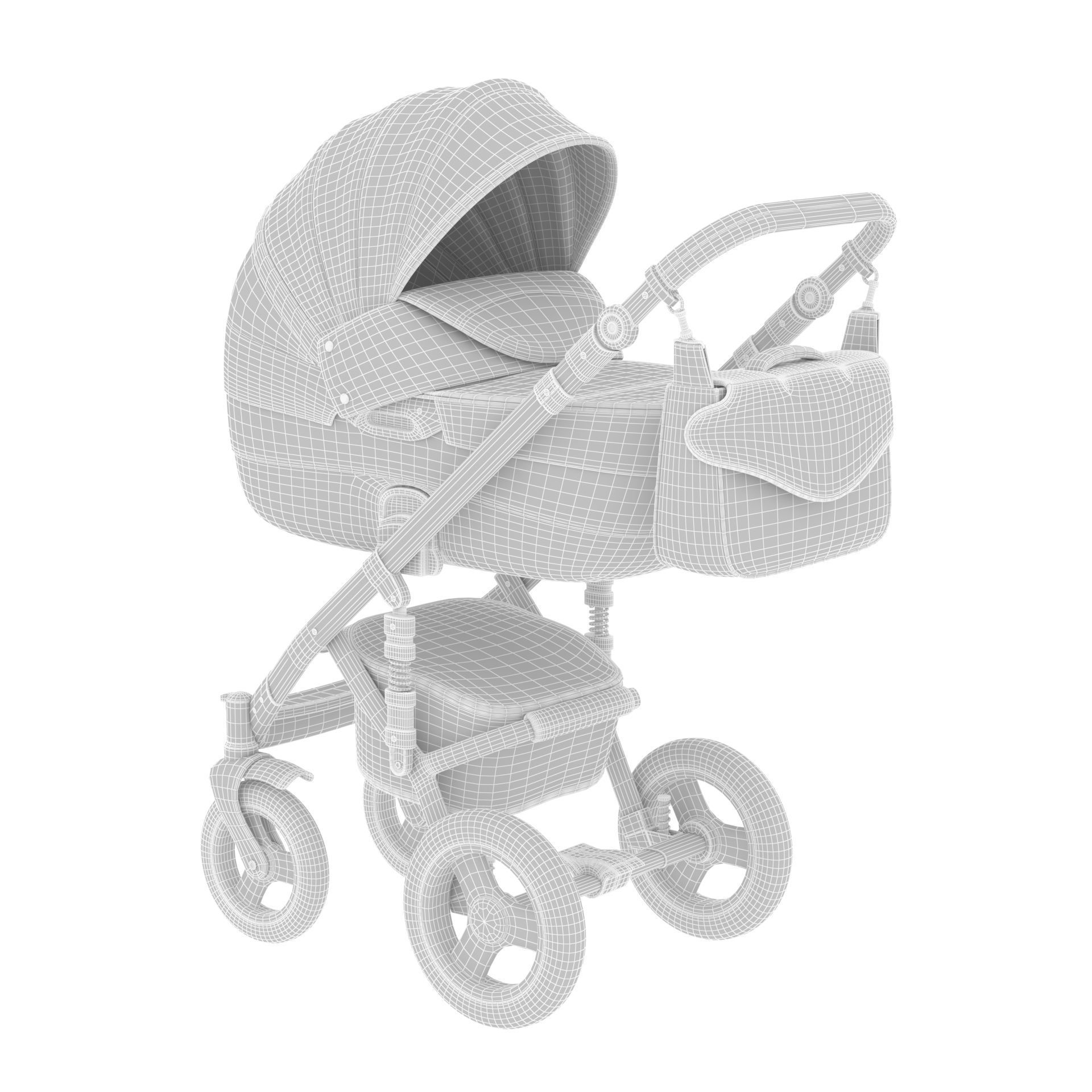 Baby carriageriko - riko brano ecco  3D model_2