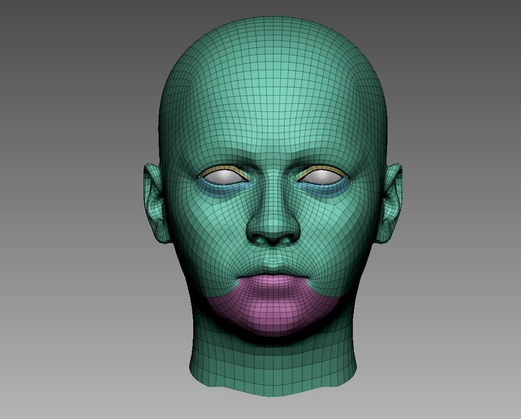 Arya Basemesh 3D model_1
