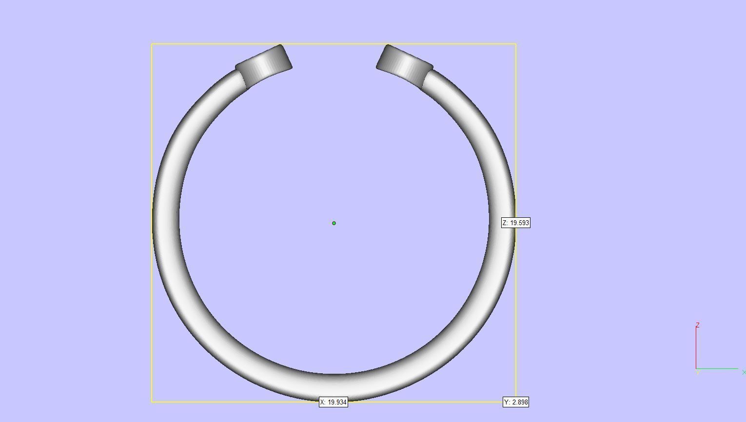 Dual Diamond Ring 3D print model_5