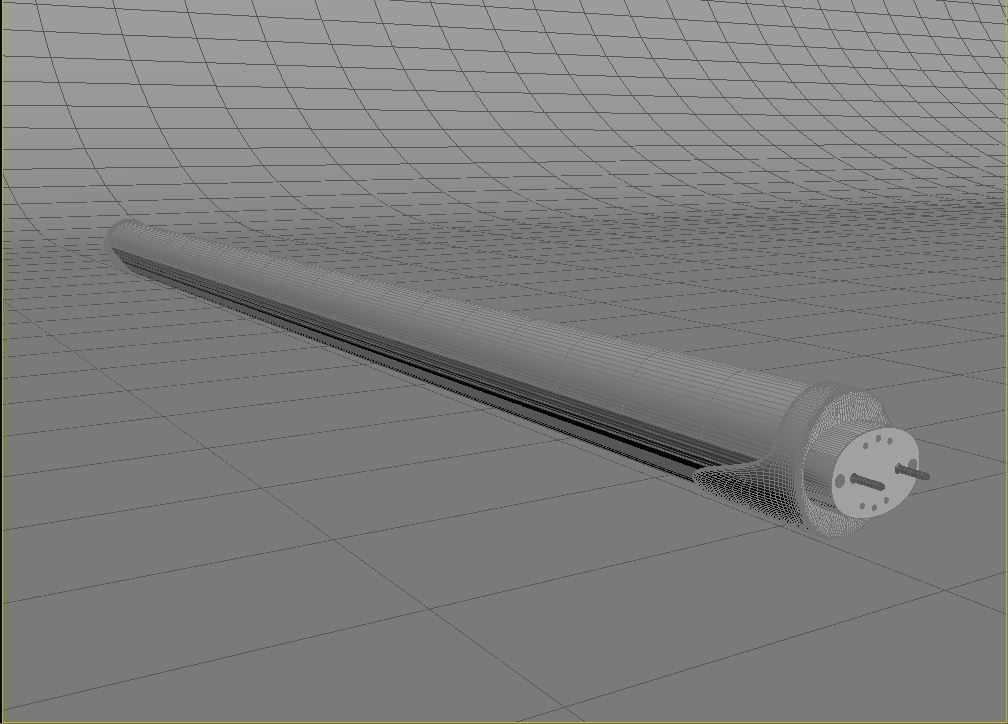 Tube Light 3D model_5