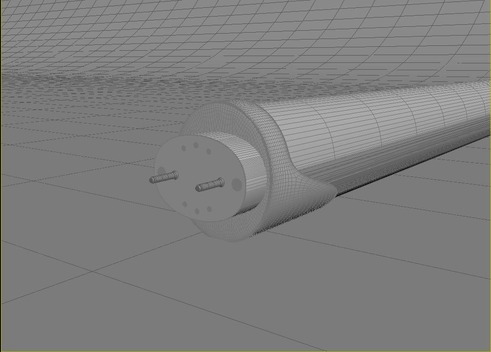 Tube Light 3D model_3
