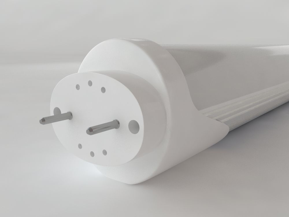 Tube Light 3D model_1