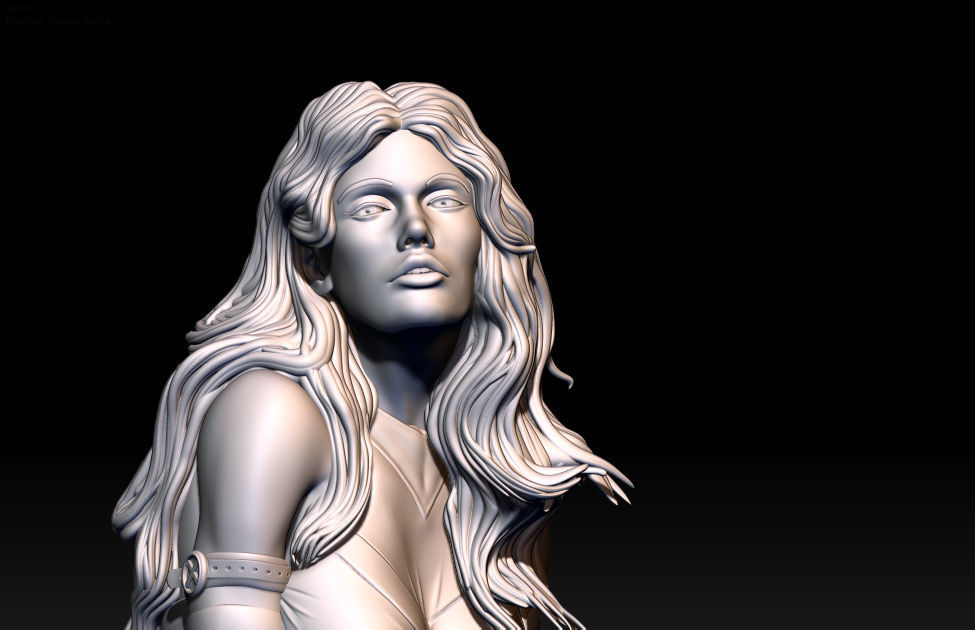 Psylocke x-men 3D print model_5