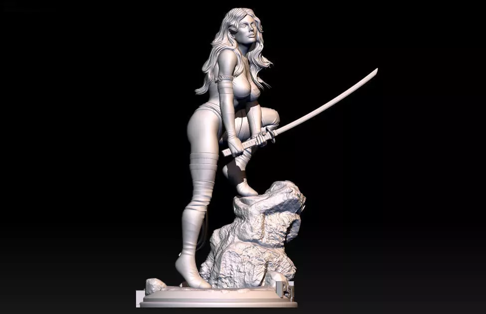 Psylocke x-men 3D print model_0