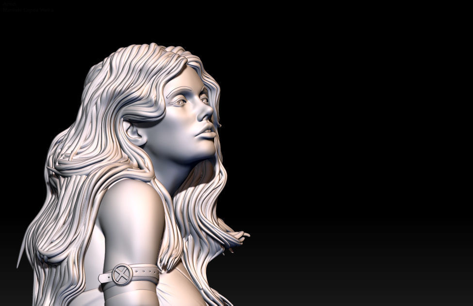 Psylocke x-men 3D print model_6
