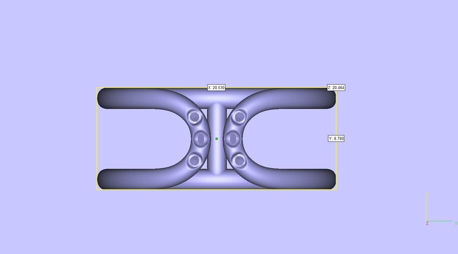 Double Band With Diamonds 3D print model_7