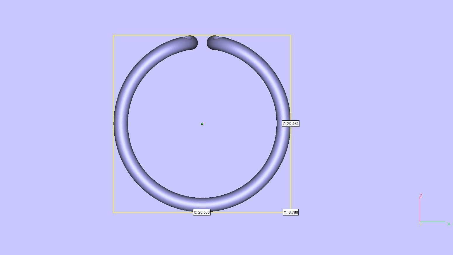 Double Band With Diamonds 3D print model_6