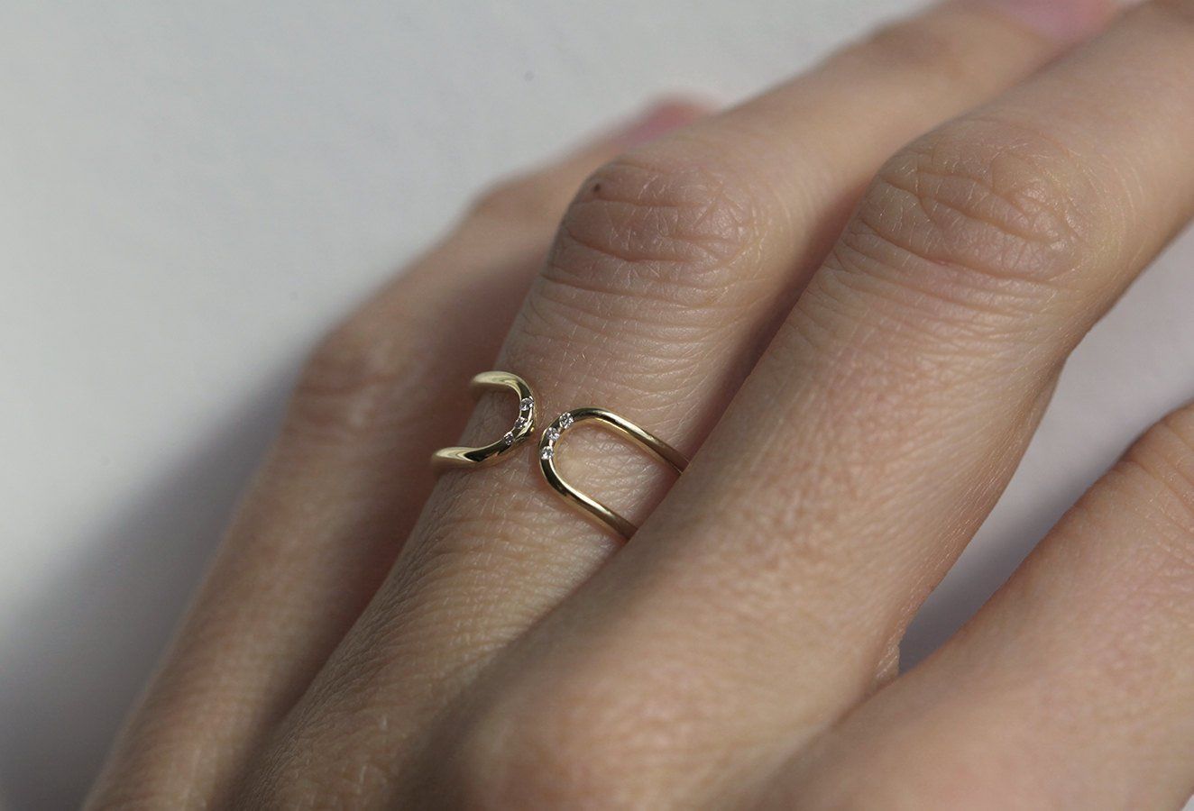 Double Band With Diamonds 3D print model_1