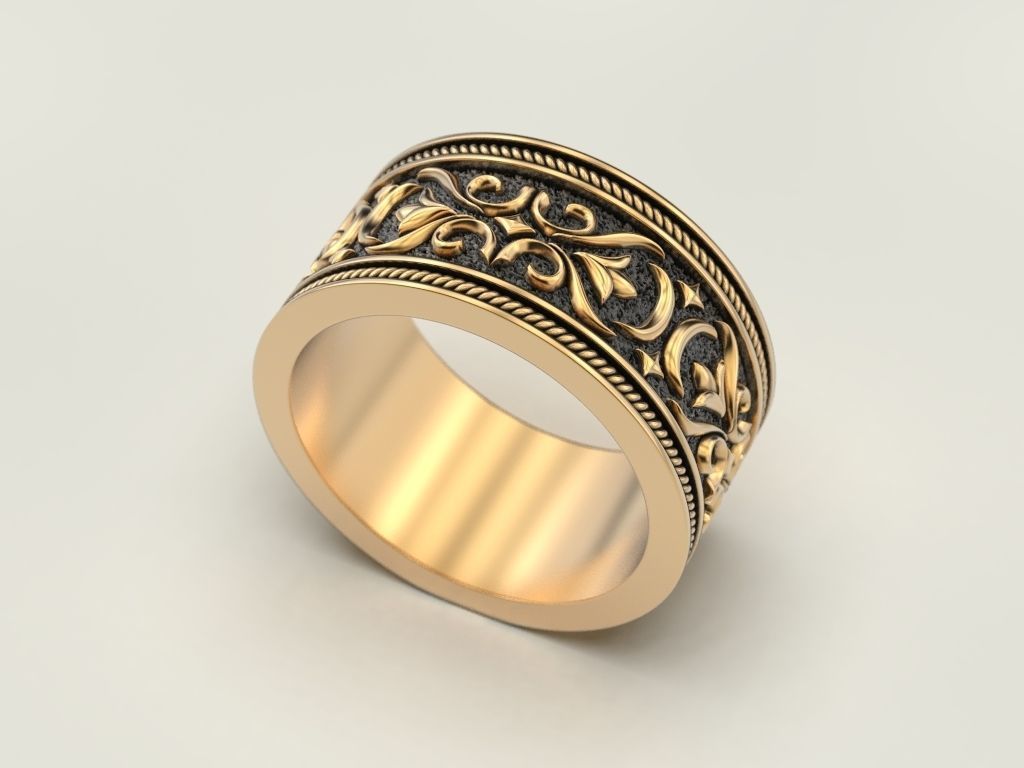 Viking Ring 3D print model_5