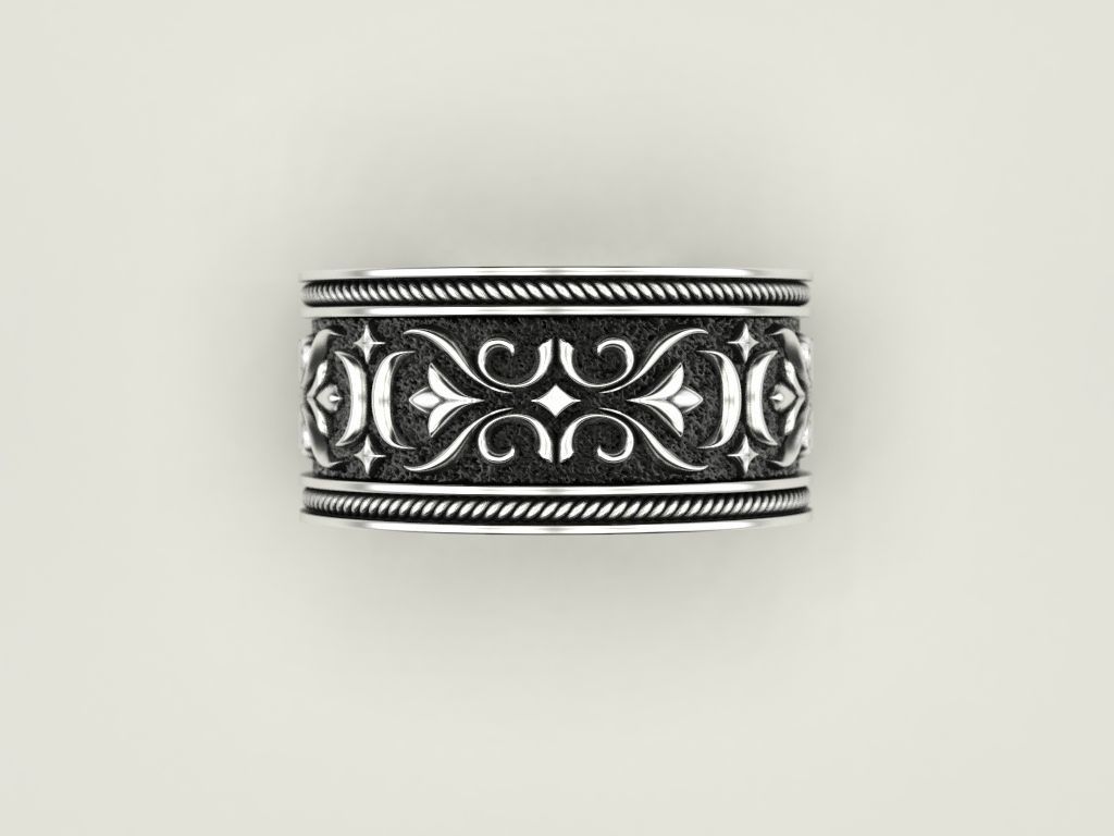 Viking Ring 3D print model_1