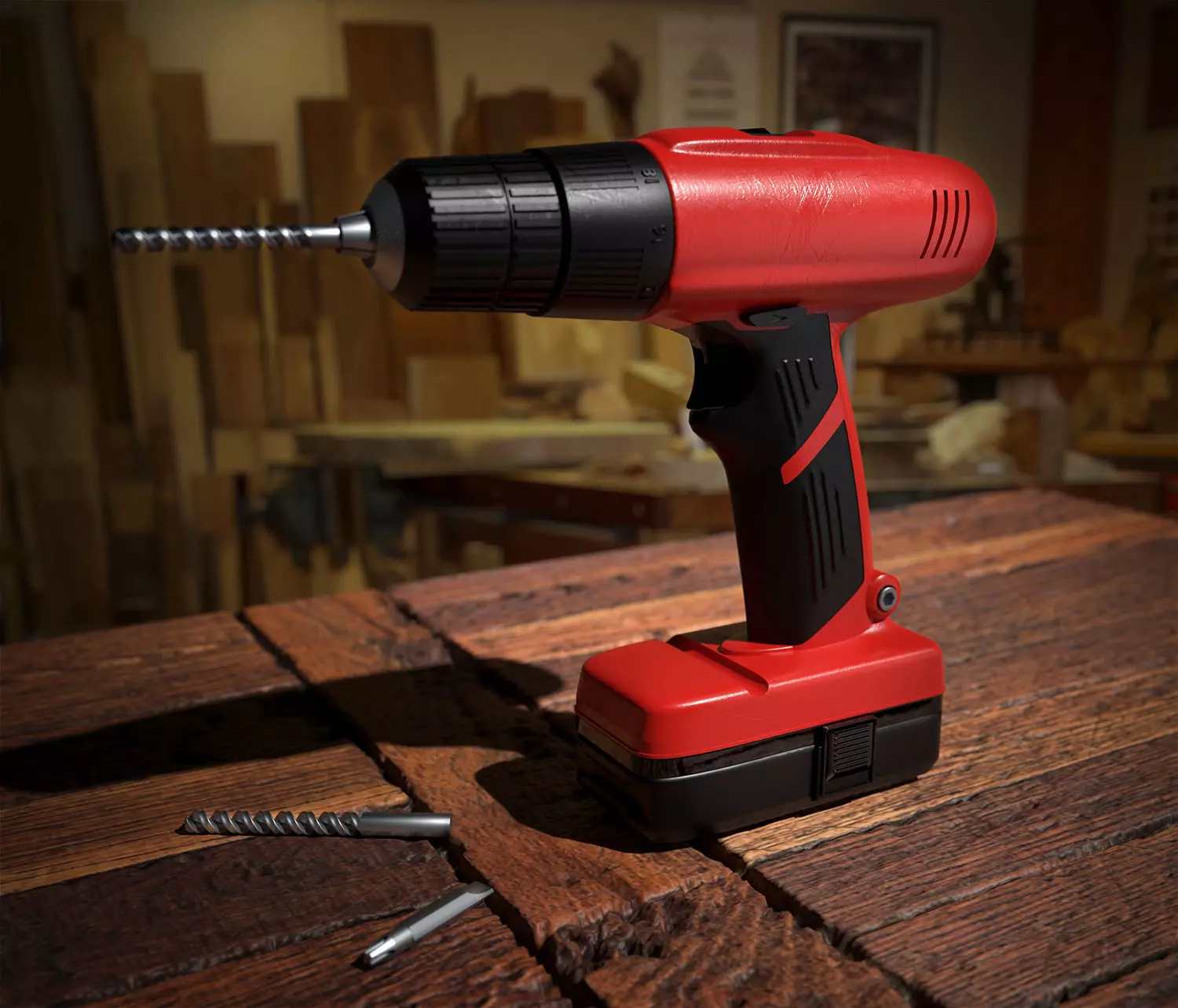 Portable Drill 3D model