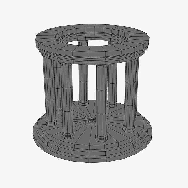 Stone Oracle Temple 3D Model 3D model_5