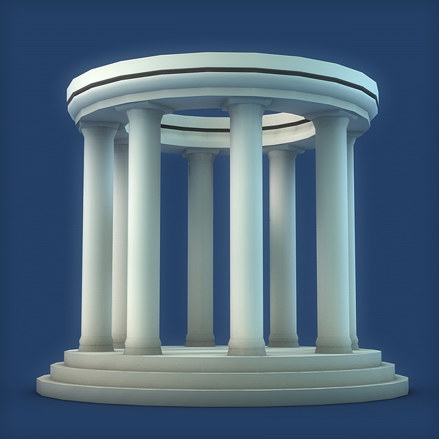 Stone Oracle Temple 3D Model 3D model_3