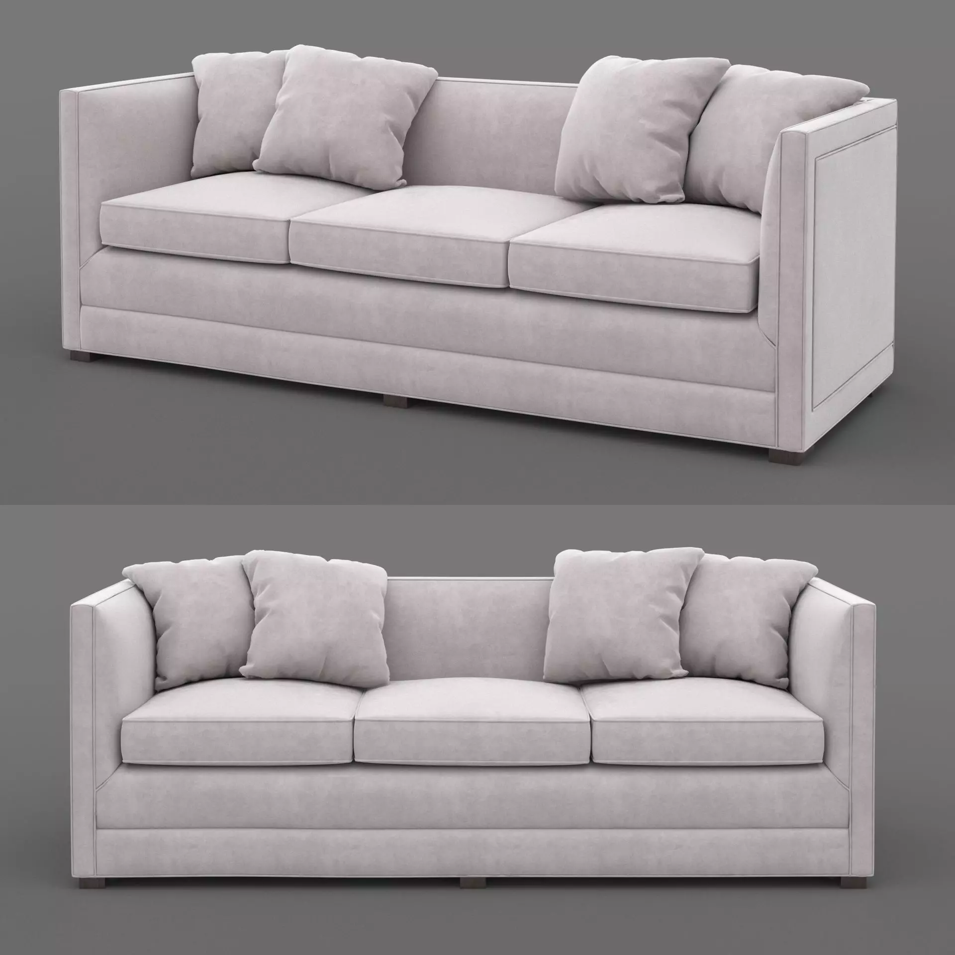 velveteen pink matteo sofa Century Signature 3D model