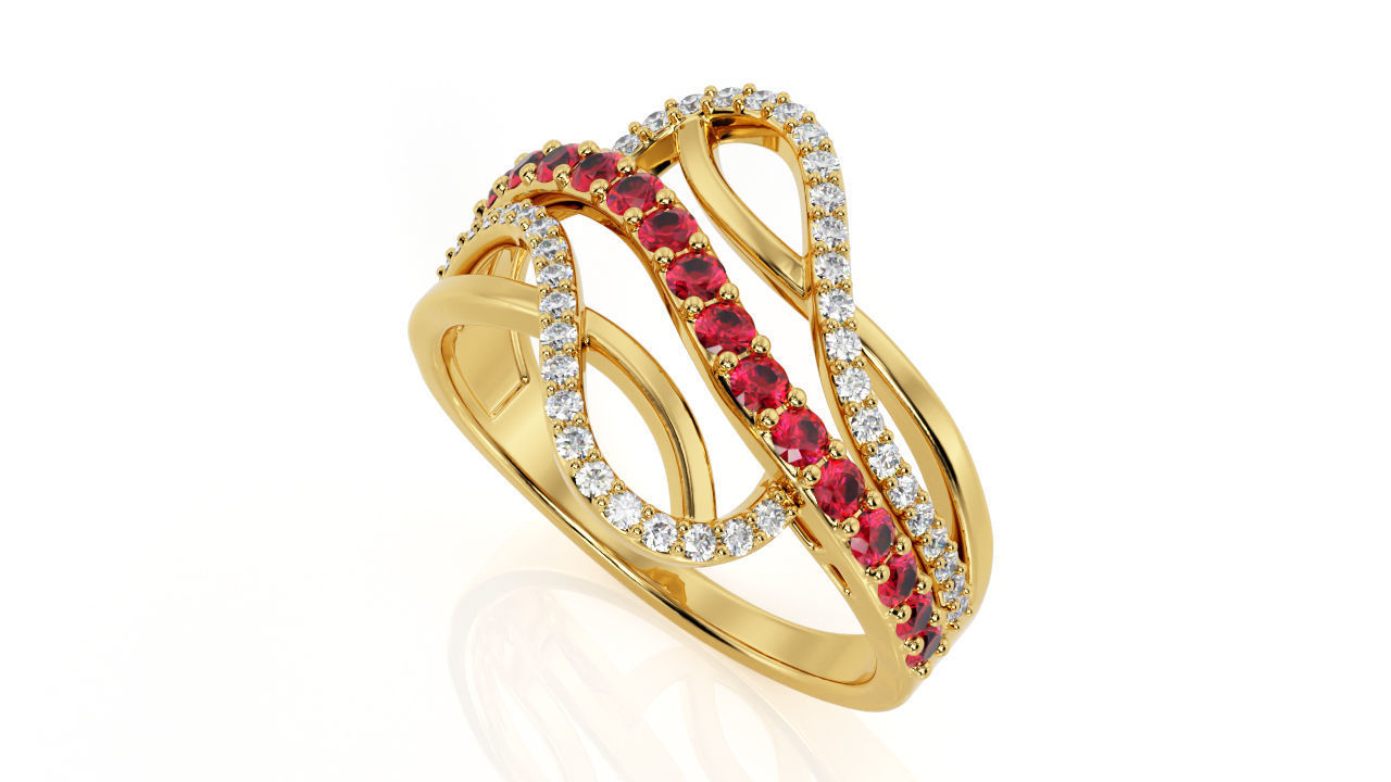 Ring Wave R 0113 3D print model_3