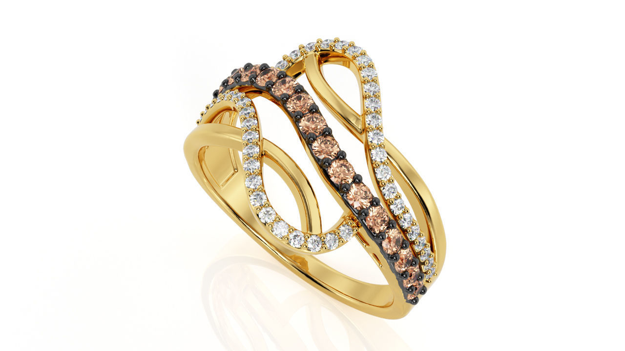 Ring Wave R 0113 3D print model_4