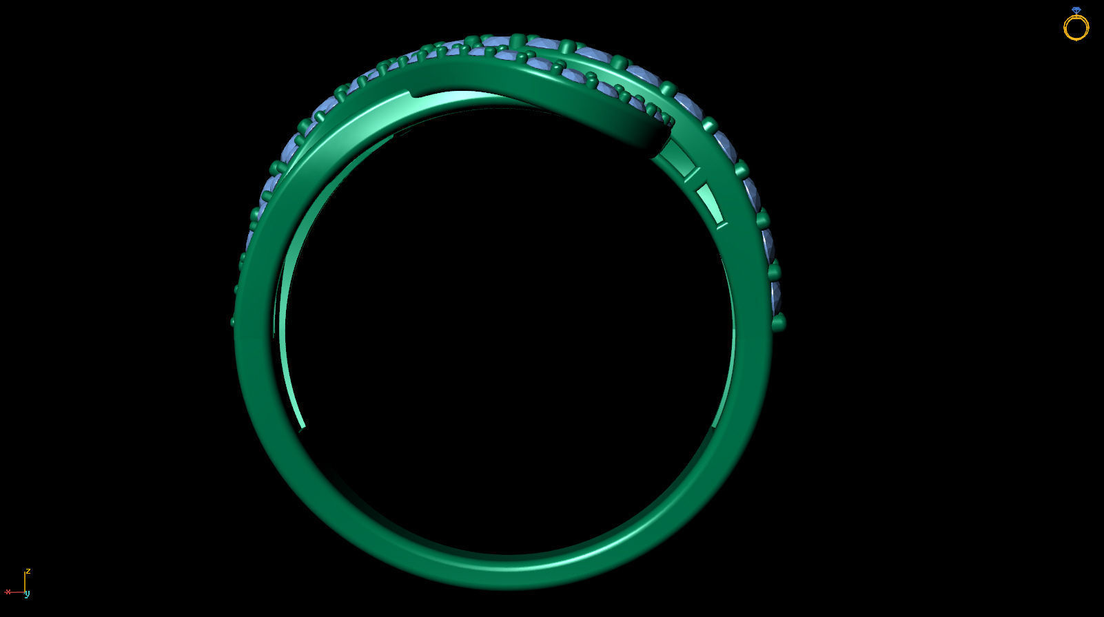 Ring Wave R 0113 3D print model_8
