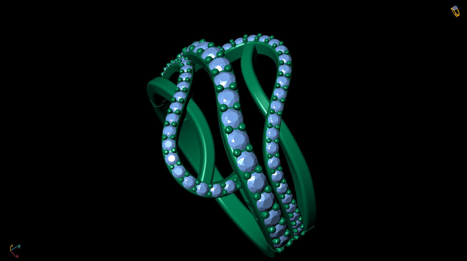 Ring Wave R 0113 3D print model_17