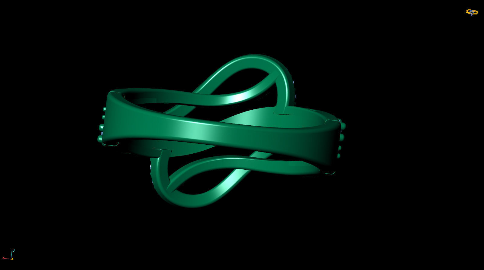 Ring Wave R 0113 3D print model_9