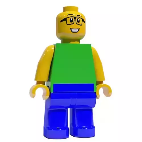 Lego Man Free low-poly 3D model