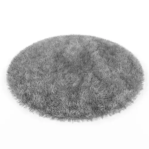 Round and hairy carpet 3D model