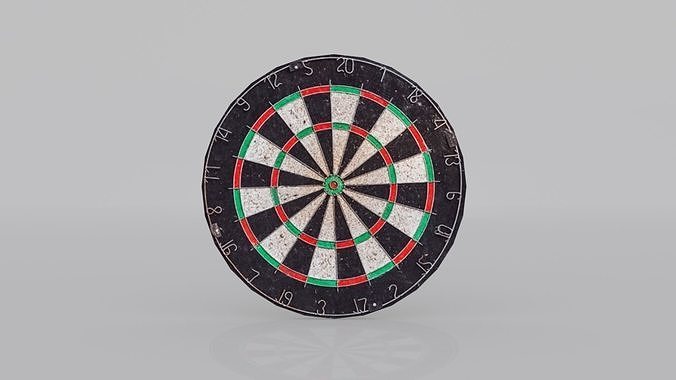 Dart Board Low-poly 3D model